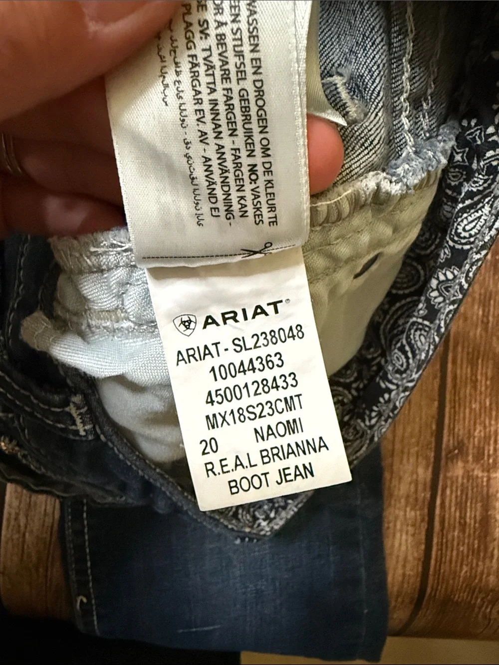 Ariat straight comfortable fit
